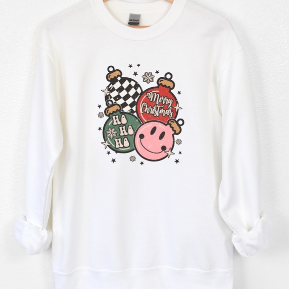 Christmas Ornament Crewneck Sweatshirt - Picture 1 of 2